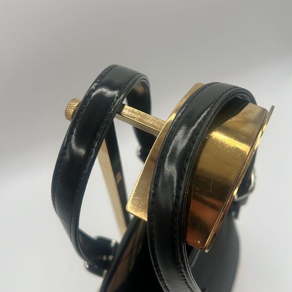 BURBERRY BURBERRYS BLUE LABEL NYLON NOVA CHECK PLAID BLACK BUCKET BAG - Picture 5 of 10